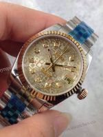 Replica Rolex 2-Tone Datejust Gold Face 31mm Watch